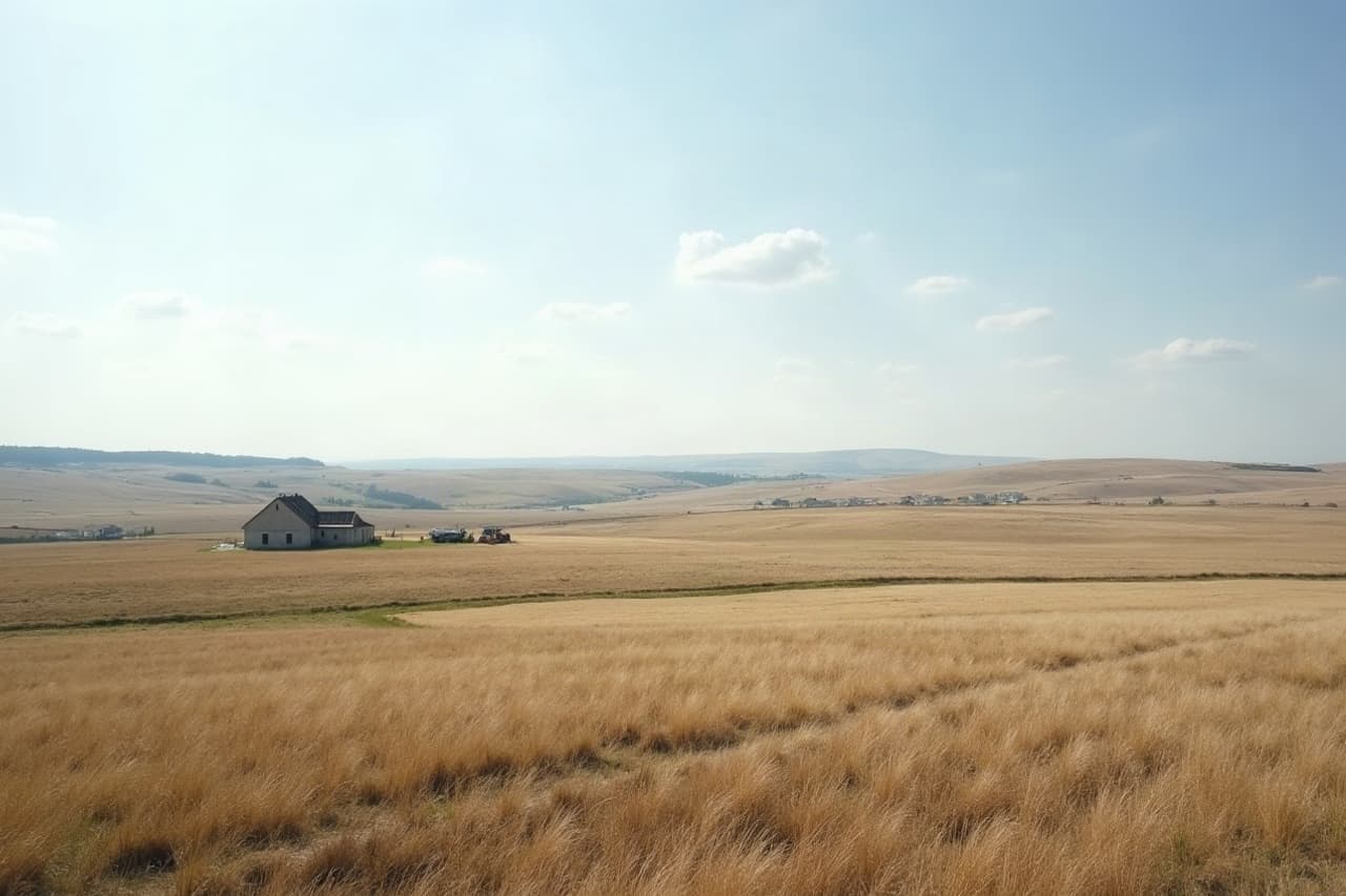 Plateau calcaire du Doubs avec ferme comtoise et pâturage
